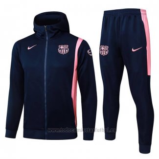 Chandal con Capucha del Barcelona 2025-2026 Negro Rosa