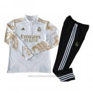 Chandal de Sudadera del Real Madrid Dragon 2024-2025 Blanco