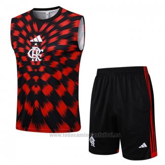 Chandal del Flamengo Sin Mangas 2025-2026 Rojo Negro