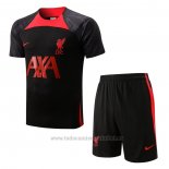 Chandal del Liverpool Manga Corta 2022-2023 Negro - Pantalon Corto