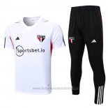 Chandal del Sao Paulo Manga Corta 2023-2024 Blanco