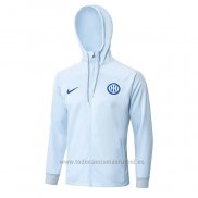 Chaqueta con Capucha del Inter Milan 2023-2024 Azul