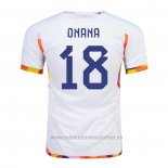 Camiseta Belgica Jugador Onana 2ª 2022