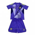 Camiseta Escocia Portero Nino 2024 Azul