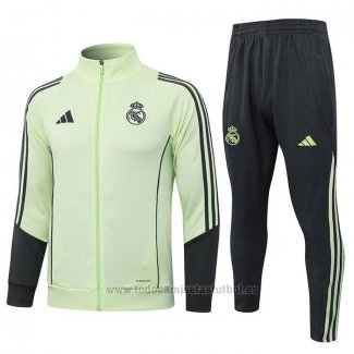 Chandal de Chaqueta del Real Madrid 2025-2026 Verde Negro