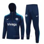 Chandal de Sudadera del Chelsea 2024-2025 Azul