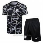 Chandal del Chelsea Manga Corta 2025-2026 Negro - Pantalon Corto
