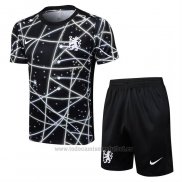 Chandal del Chelsea Manga Corta 2025-2026 Negro - Pantalon Corto