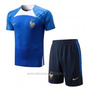 Chandal del Francia Manga Corta 2022-2023 Azul - Pantalon Corto