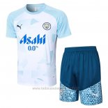 Chandal del Manchester City Manga Corta 2024-2025 Azul - Pantalon Corto