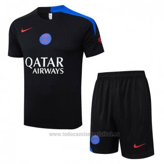 Chandal del Paris Saint-Germain Manga Corta 2025-2026 Negro - Pantalon Corto