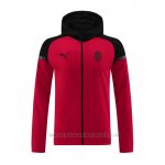 Chaqueta con Capucha del AC Milan 2024-2025 Rojo