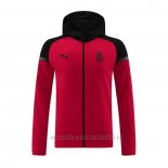 Chaqueta con Capucha del AC Milan 2024-2025 Rojo