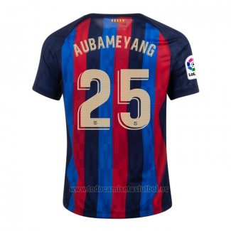 Camiseta Barcelona Jugador Aubameyang 1ª 2022-2023