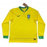 Camiseta Brasil 1ª Manga Larga 2022