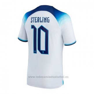 Camiseta Inglaterra Jugador Sterling 1ª 2022