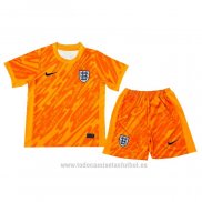 Camiseta Inglaterra Portero Nino 2024 Naranja