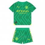 Camiseta Manchester City Portero Nino 2023-2024 Verde