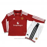 Camiseta Manchester United 1ª Manga Larga Nino 2026-2027