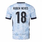 Camiseta Portugal Jugador Ruben Neves 2ª 2024
