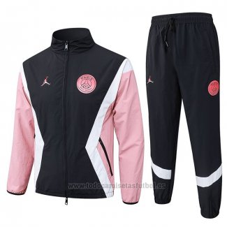 Chandal de Rompevientos del Paris Saint-Germain 2025-2026 Negro Rosa