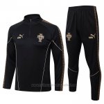Chandal de Sudadera del Portugal Nino 2026-2027 Negro