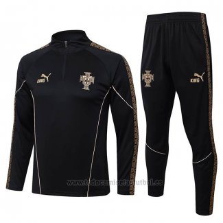 Chandal de Sudadera del Portugal Nino 2026-2027 Negro