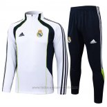 Chandal de Sudadera del Real Madrid Nino 2025-2026 Blanco
