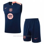 Chandal del Barcelona Sin Mangas 2025-2026 Azul Rosa