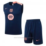 Chandal del Barcelona Sin Mangas 2025-2026 Azul Rosa