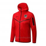 Chaqueta con Capucha del Atletico Madrid 2022-2023 Rojo