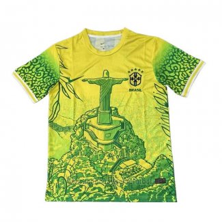 Camiseta Brasil Jesus 2025-2026 Amarillo Verde Tailandia