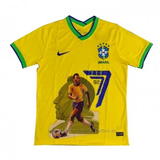 Camiseta Brasil Pele Special 2022 Amarillo Tailandia