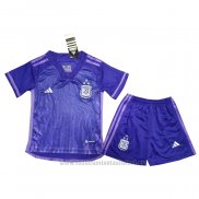 Camiseta Argentina 3 Estrellas 2ª Nino 2022