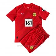 Camiseta Borussia Dortmund Portero Nino 2022-2023 Rojo