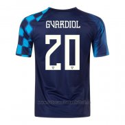 Camiseta Croacia Jugador Gvardiol 2ª 2022