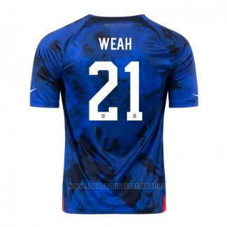 Camiseta Estados Unidos Jugador Weah 2ª 2022