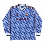 Camiseta Manchester United 2ª Manga Larga Retro 1990-1992