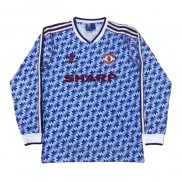 Camiseta Manchester United 2ª Manga Larga Retro 1990-1992