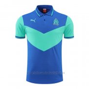 Camiseta Polo del Olympique Marsella 2022-2023 Azul y Verde