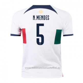 Camiseta Portugal Jugador N.Mendes 2ª 2022