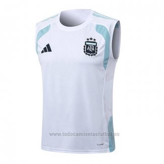 Camiseta de Entrenamiento Argentina Sin Mangas 2025-2026 Blanco