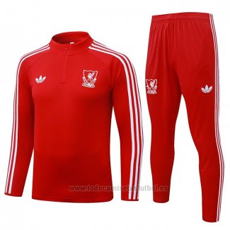 Chandal de Sudadera del Liverpool Nino 2026-2027 Rojo