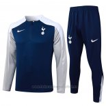 Chandal de Sudadera del Tottenham Hotspur Nino 2025-2026 Azul Gris