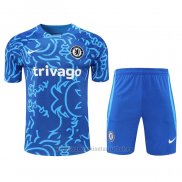 Chandal del Chelsea Manga Corta 2022-2023 Azul - Pantalon Corto