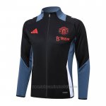 Chaqueta del Manchester United 2024-2025 Negro y Gris