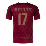 Camiseta Belgica Jugador De Ketelaere 1ª 2024