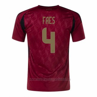Camiseta Belgica Jugador Faes 1ª 2024