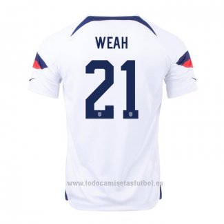 Camiseta Estados Unidos Jugador Weah 1ª 2022