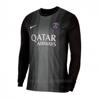Camiseta Paris Saint-Germain Portero 1ª Manga Larga 2025-2026 Negro